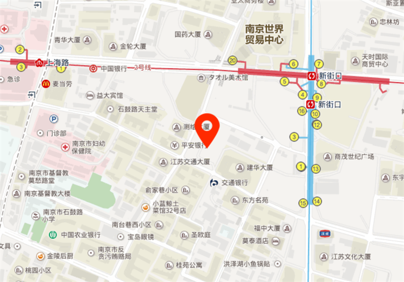 金陵中环T1写字楼地图位置